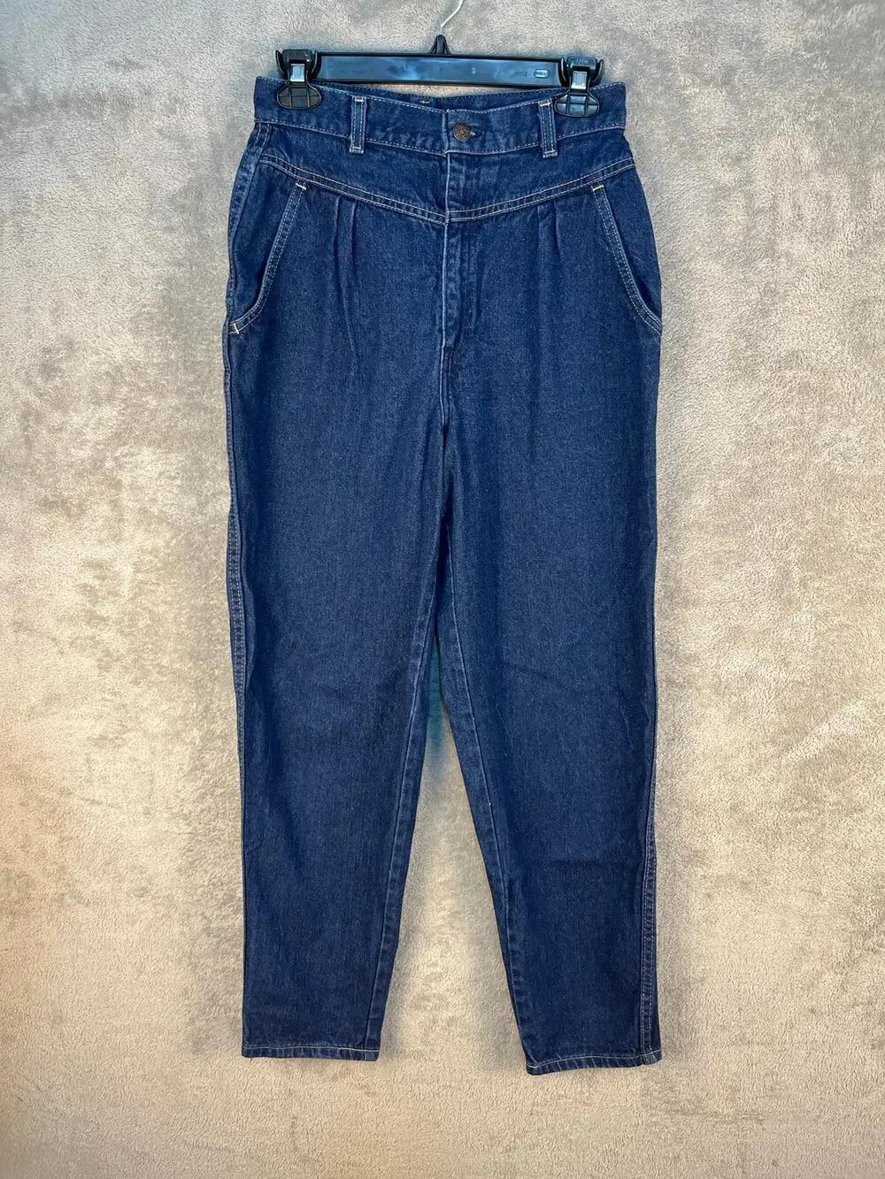 Vintage Levi's Brown Tab Jeans Size 11/26 High Rise Tapered Waist Workwear